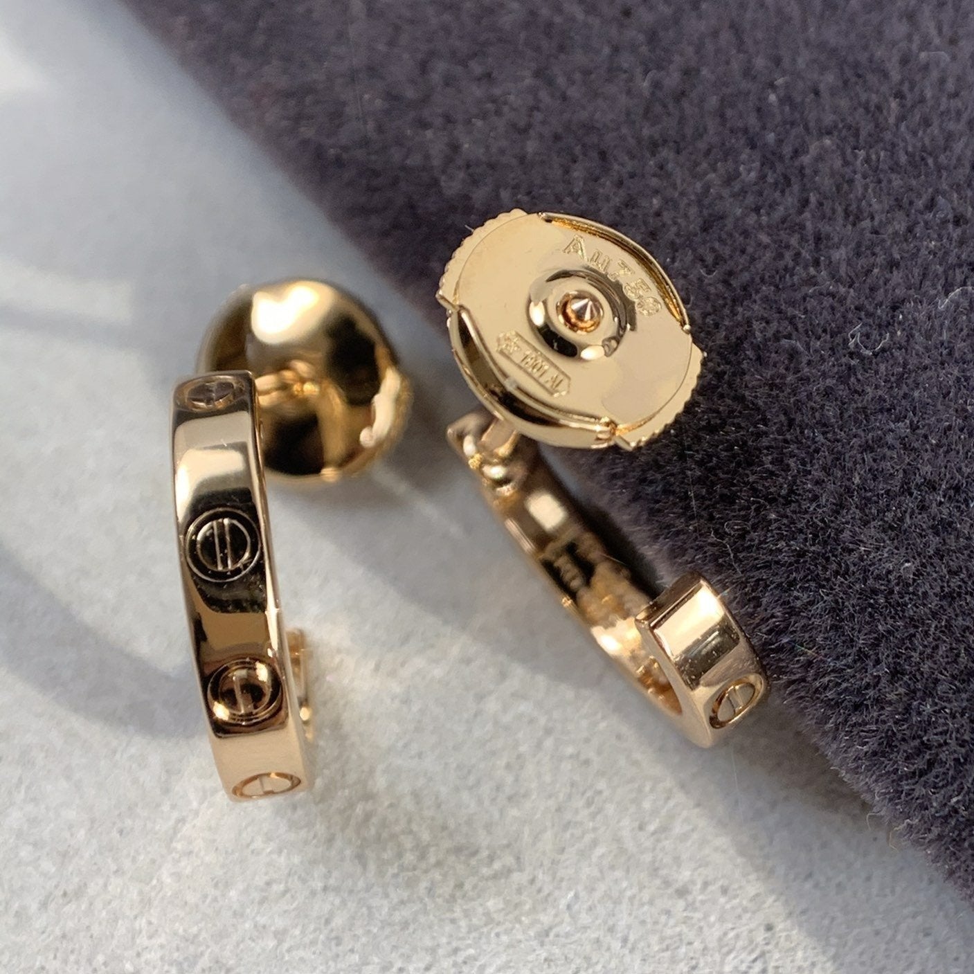 [Love Aura]LOVE EARRINGS 2.65MM PINK GOLD