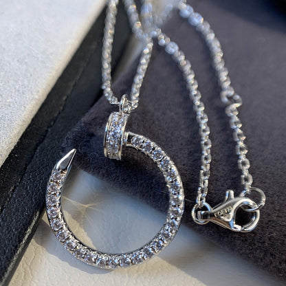 [Love Aura]JUSTE NECKLACE SILVER DIAMONDS