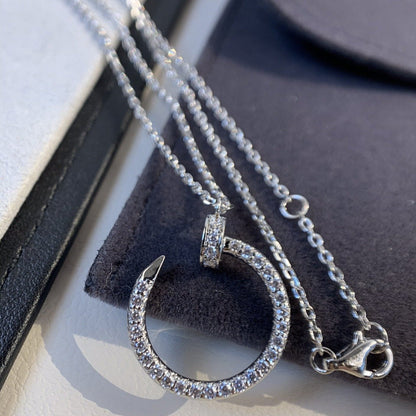 [Love Aura]JUSTE NECKLACE SILVER DIAMONDS