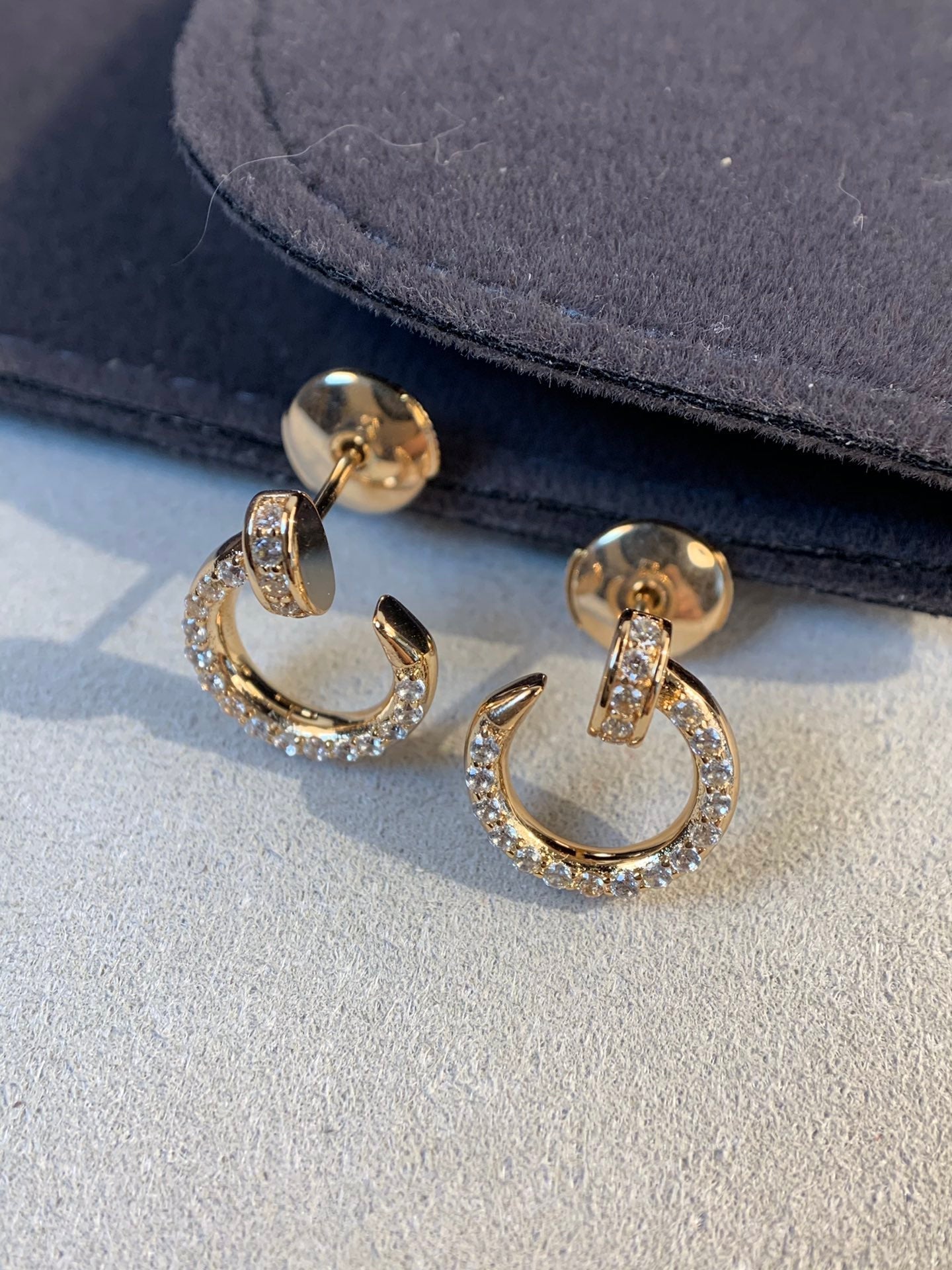 [Love Aura]JUSTE EARRINGS GOLD DIAMONDS