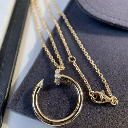 [Love Aura]JUSTE NECKLACE PINK GOLD