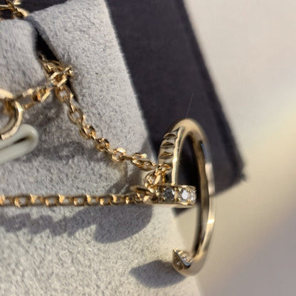 [Love Aura]JUSTE NECKLACE PINK GOLD