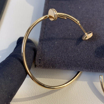 [Love Aura]JUSTE EARRINGS GOLD DIAMONDS 1.8MM