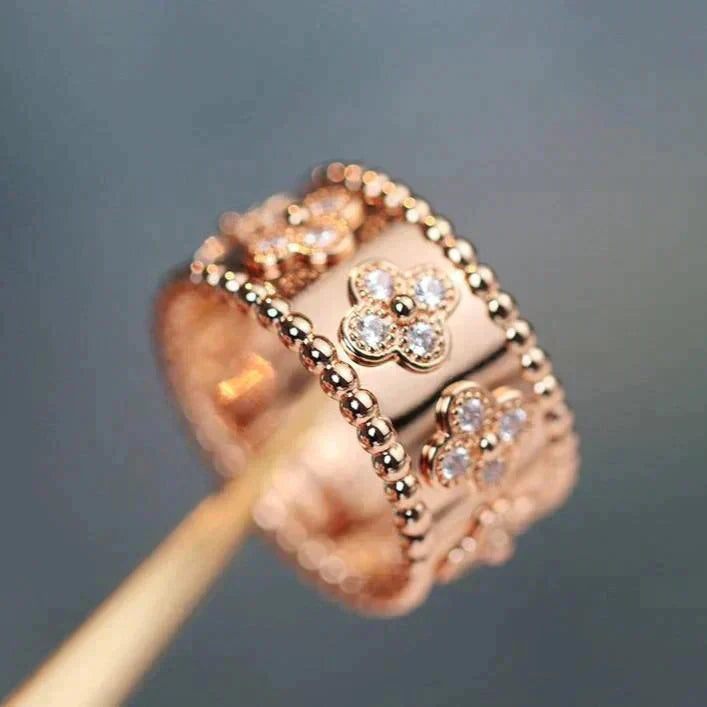 [Love Aura]CLOVER KALEIDOSCOPE RING 10MM