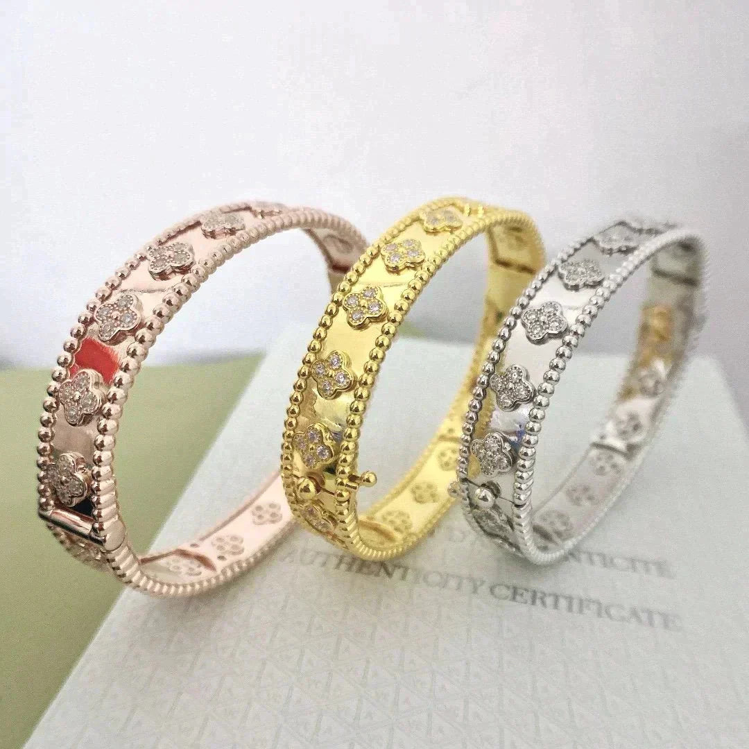 [Love Aura]CLOVER BRACELET 8MM DIAMONDS