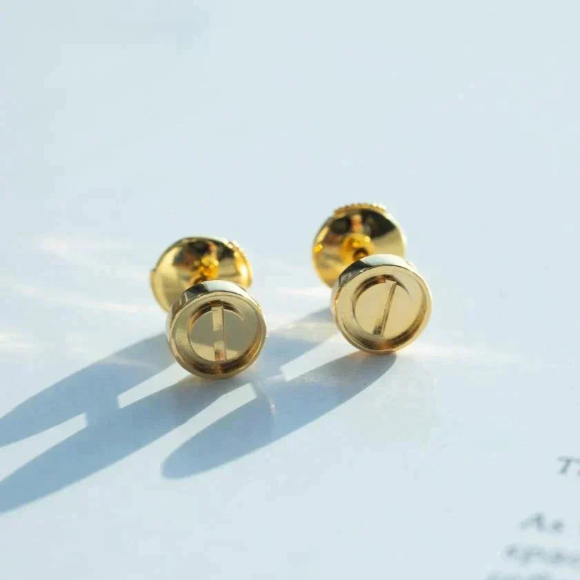[Love Aura]LOVE EARRINGS GOLD 10MM