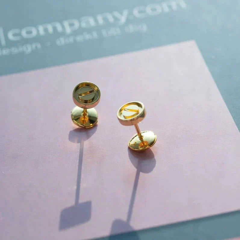 [Love Aura]LOVE EARRINGS GOLD 10MM