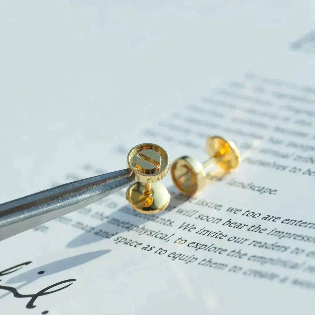 [Love Aura]LOVE EARRINGS GOLD 10MM