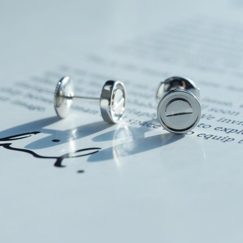 [Love Aura]LOVE EARRINGS SILVER 10MM