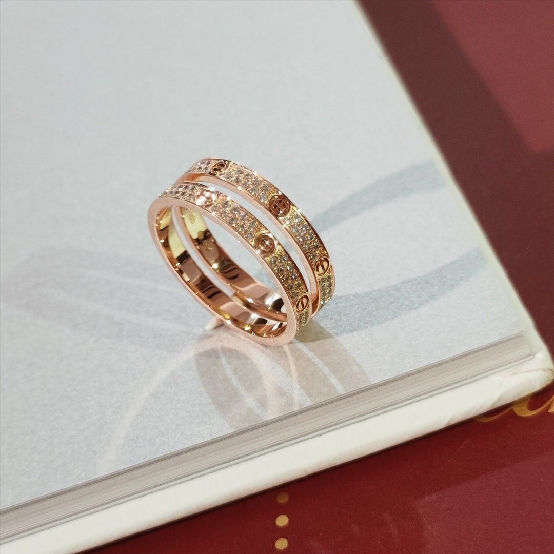 [Love Aura]LOVE RING 2.65MM DIAMOND