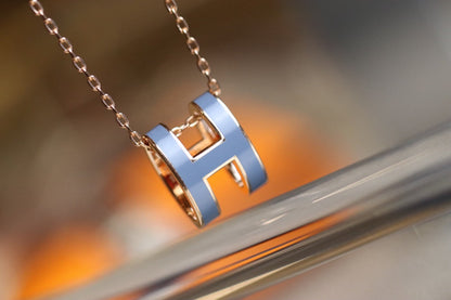 [Love Aura]POP H PEDANT PINK GOLD