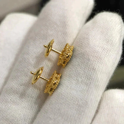 [Love Aura]CLOVER MINI 9.5MM MALACHITE  EARRINGS