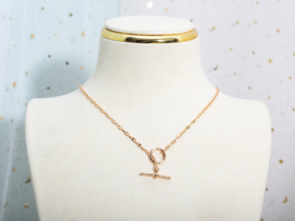 [Love Aura]ECHAPPEE NECKLACE PINK GOLD