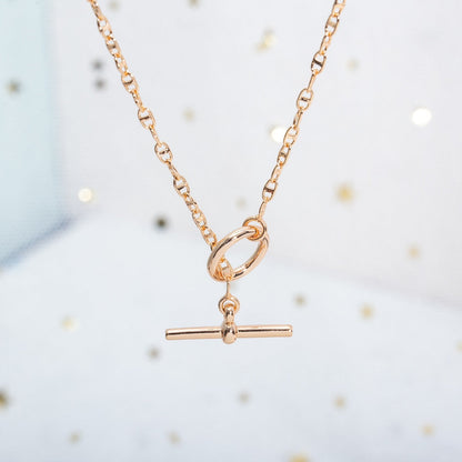 [Love Aura]ECHAPPEE NECKLACE PINK GOLD