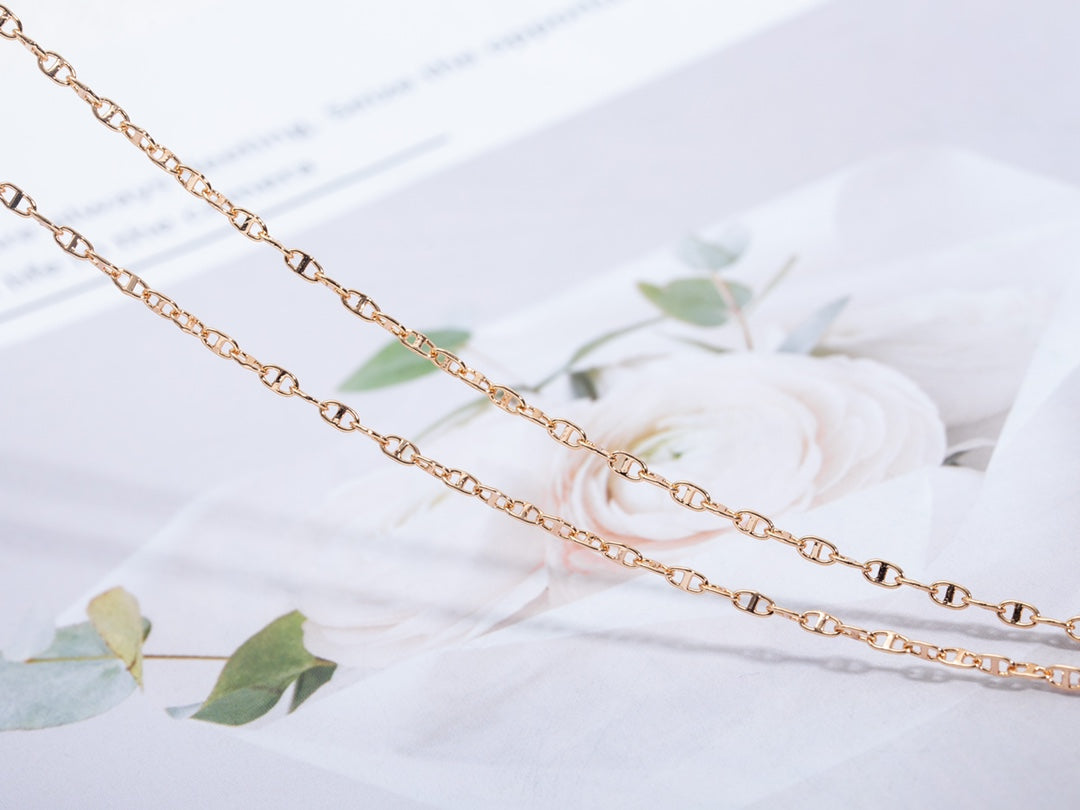 [Love Aura]ECHAPPEE NECKLACE PINK GOLD