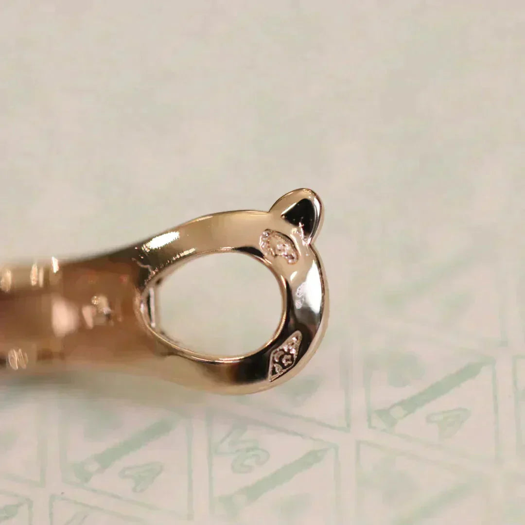 [Love Aura]CLOVER MEDIUM 1 MOTIFS FUll DIAMOND EARRINGS