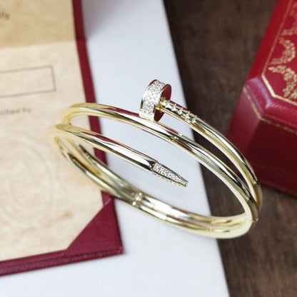 [Love Aura]JUSTE BRACELET 3.5MM DOUBLE ROW DIAMOND