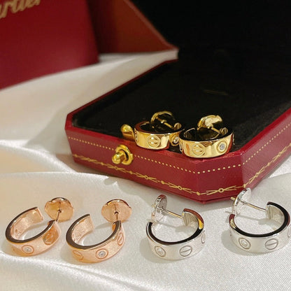 [Love Aura]LOVE EARRINGS 5.7MM 2 DIAMONDS