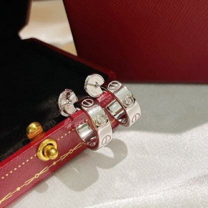 [Love Aura]LOVE EARRINGS 5.7MM 2 DIAMONDS