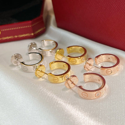 [Love Aura]LOVE EARRINGS 5.7MM 2 DIAMONDS