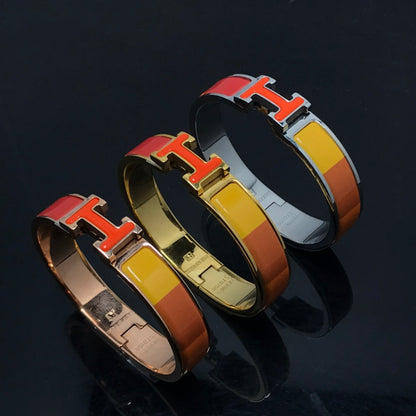 [Love Aura]H BRACELET ORANGE RAINBOW CERAMIC