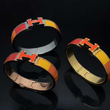 [Love Aura]H BRACELET ORANGE RAINBOW CERAMIC