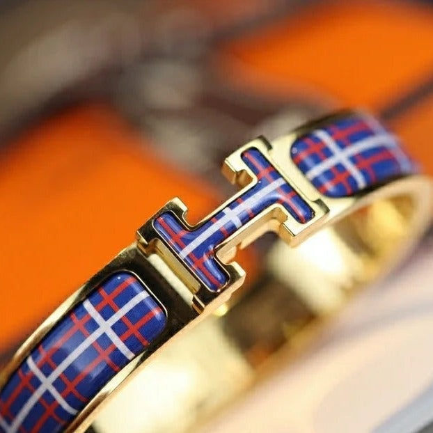 [Love Aura]H TARTAN BRACELET 12MM