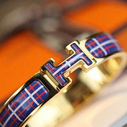 [Love Aura]H TARTAN BRACELET 12MM