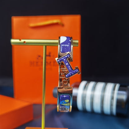 [Love Aura]H STAR AND MOON BRACELET 12MM