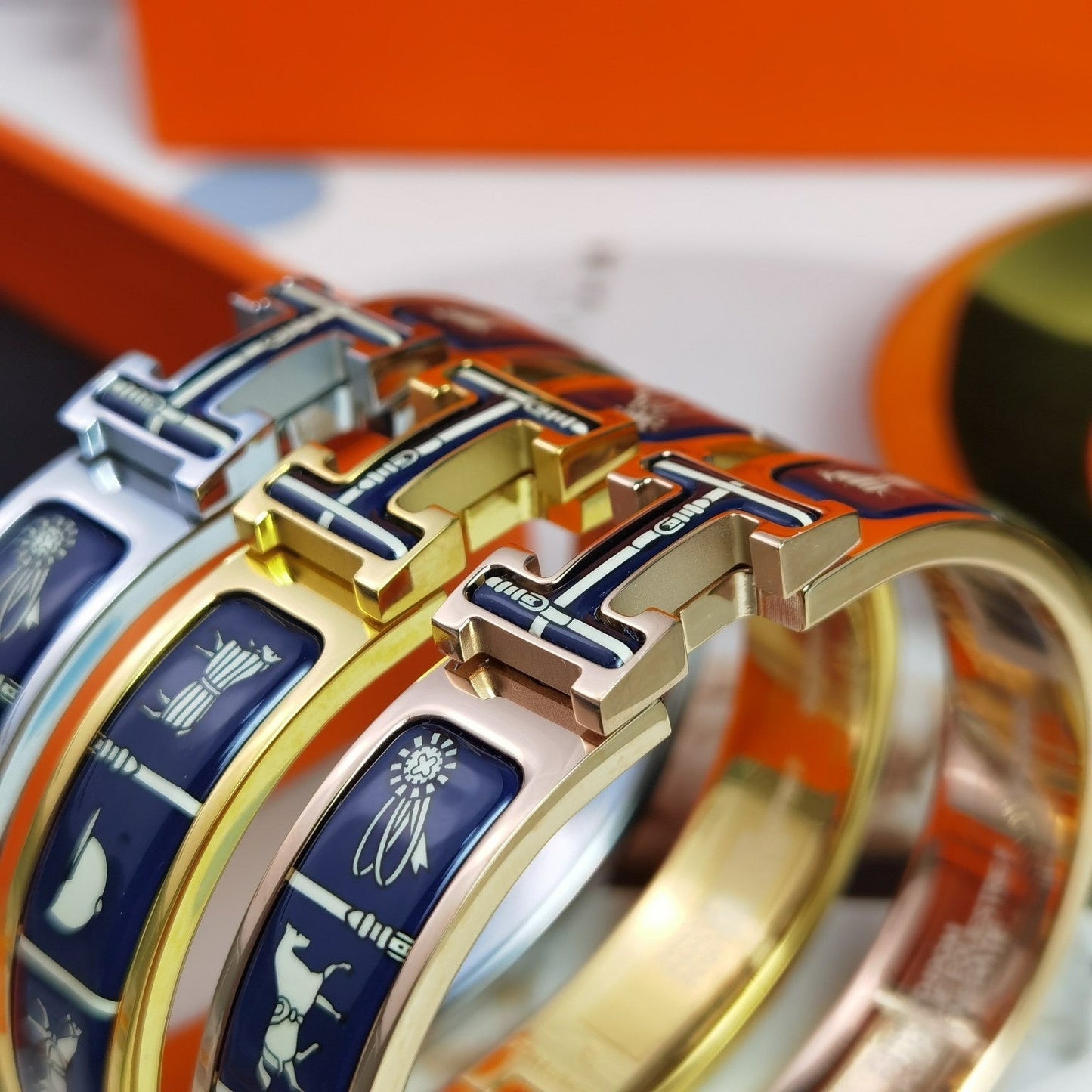 [Love Aura]H COUVERTURES DARK BLUE BRACELET