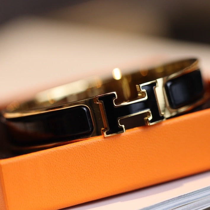 [Love Aura]H BRACELET 12MM GOLD