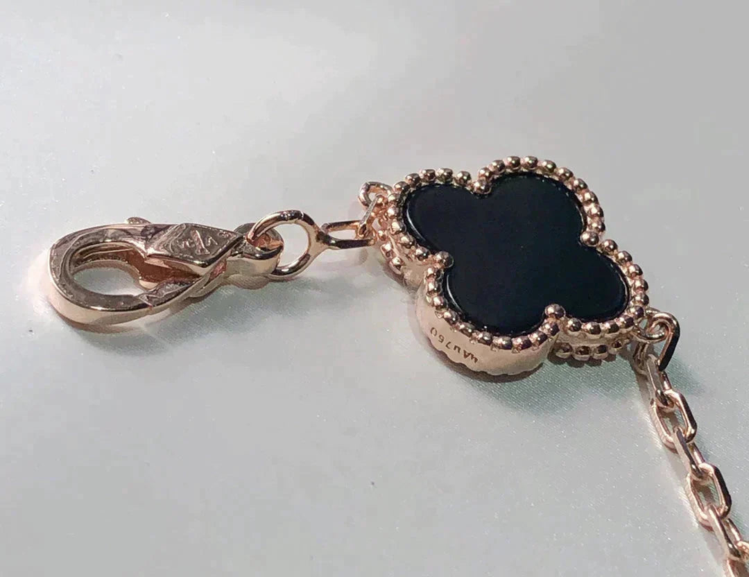 [Love Aura]CLOVER 5 MOTIFS MULTICOLOR  BRACELET