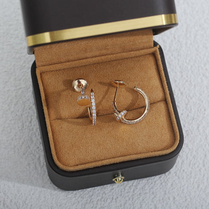 [Love Aura]JUSTE EARRINGS 12.75MM PINK GOLD DIAMOND
