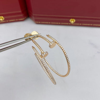 [Love Aura]JUSTE EARRINGS FULL DIAMONDS 1.8MM