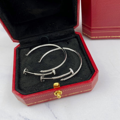 [Love Aura]JUSTE EARRINGS FULL DIAMONDS 1.8MM