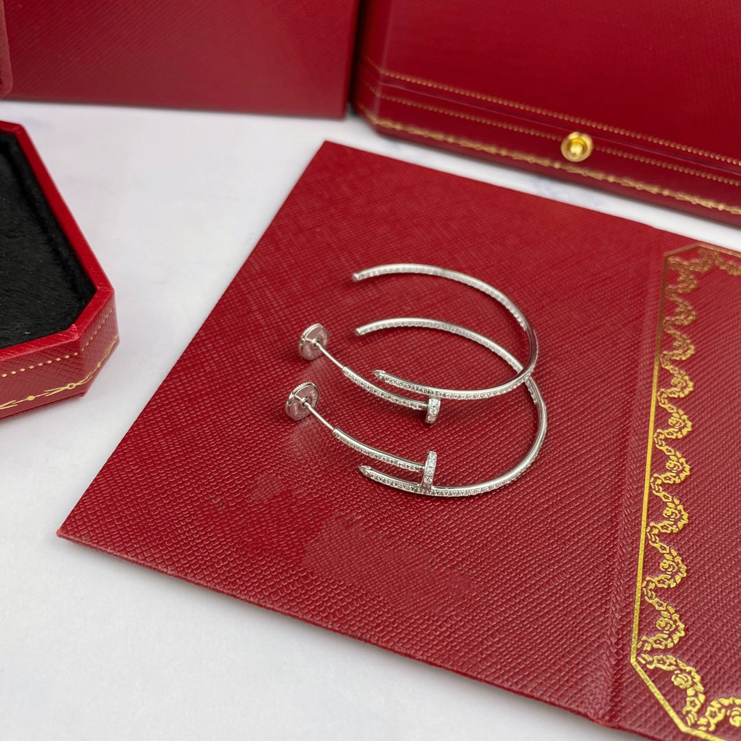 [Love Aura]JUSTE EARRINGS FULL DIAMONDS 1.8MM