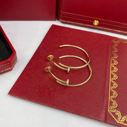 [Love Aura]JUSTE EARRINGS FULL DIAMONDS 1.8MM