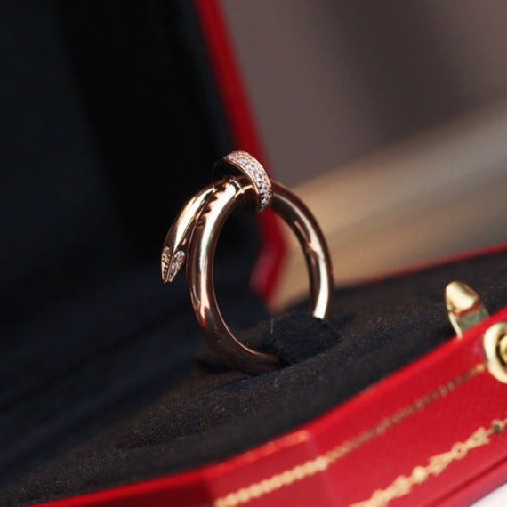 [Love Aura]JUSTE RING 2.65MM PINK GOLD DIAMOND