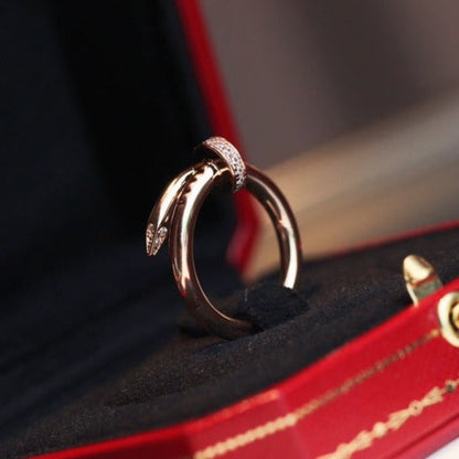 [Love Aura]JUSTE RING 2.65MM PINK GOLD DIAMOND