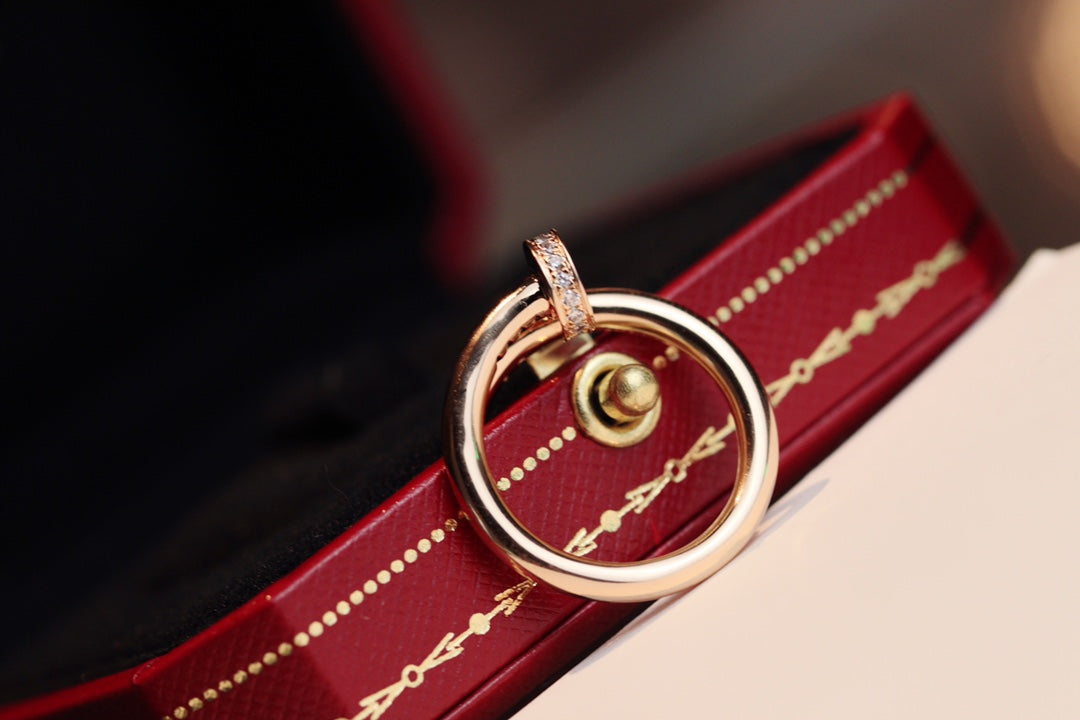 [Love Aura]JUSTE RING 2.65MM PINK GOLD DIAMOND