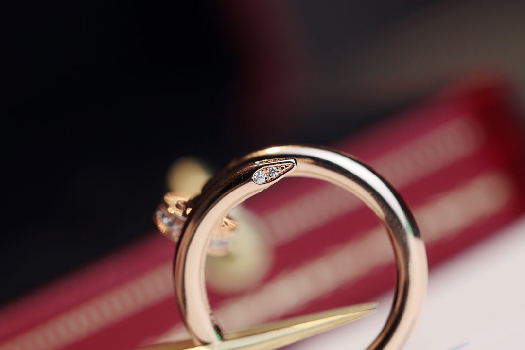 [Love Aura]JUSTE RING 2.65MM PINK GOLD DIAMOND
