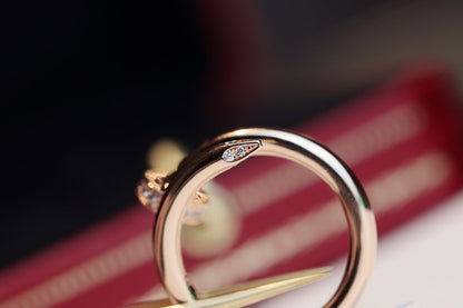 [Love Aura]JUSTE RING 2.65MM PINK GOLD DIAMOND