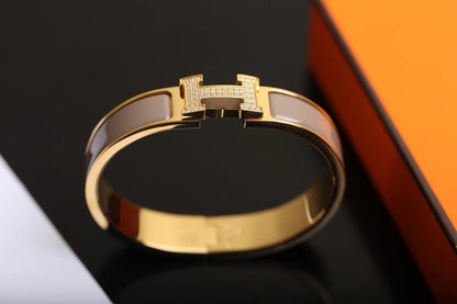 [Love Aura]H BRACELET GOLD DIAMOND