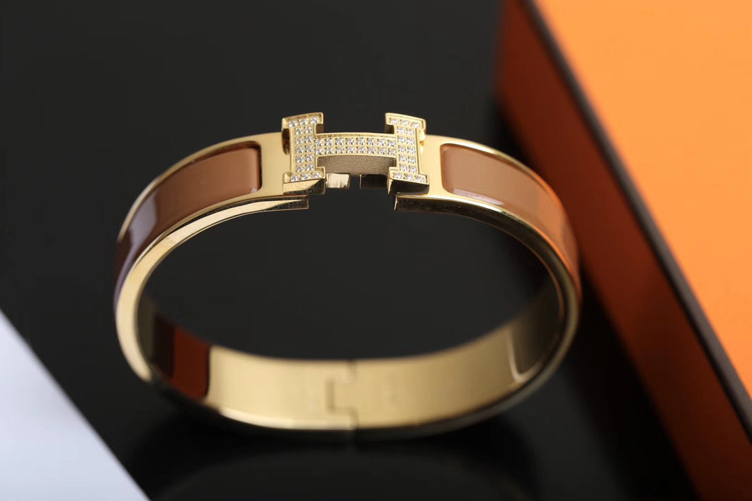 [Love Aura]H BRACELET GOLD DIAMOND