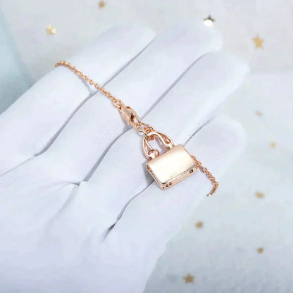 [Love Aura]AMULETTE PEDANT ROSE GOLD NECKLACE