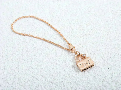 [Love Aura]AMULETTE PEDANT ROSE GOLD NECKLACE
