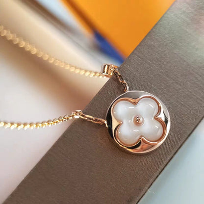[Love Aura]SUN MOP GOLD 1 DIAMOND NECKLACE