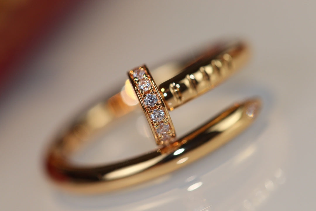[Love Aura]JUSTE RING 2.65MM GOLD DIAMOND