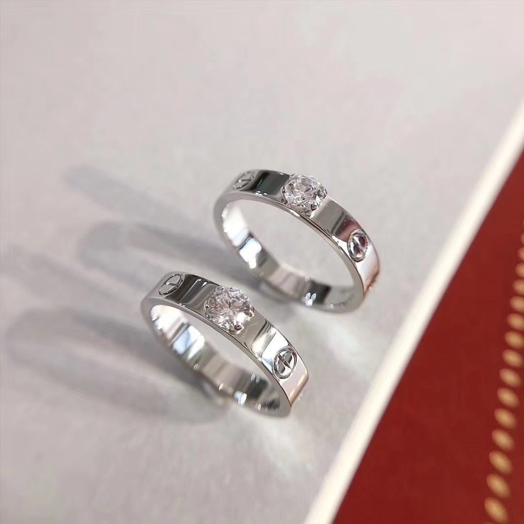 [Love Aura]LOVE RING 3.6MM 1 BIG DIAMOND
