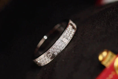 [Love Aura]LOVE RING 3.6MM DIAMOND PAVED